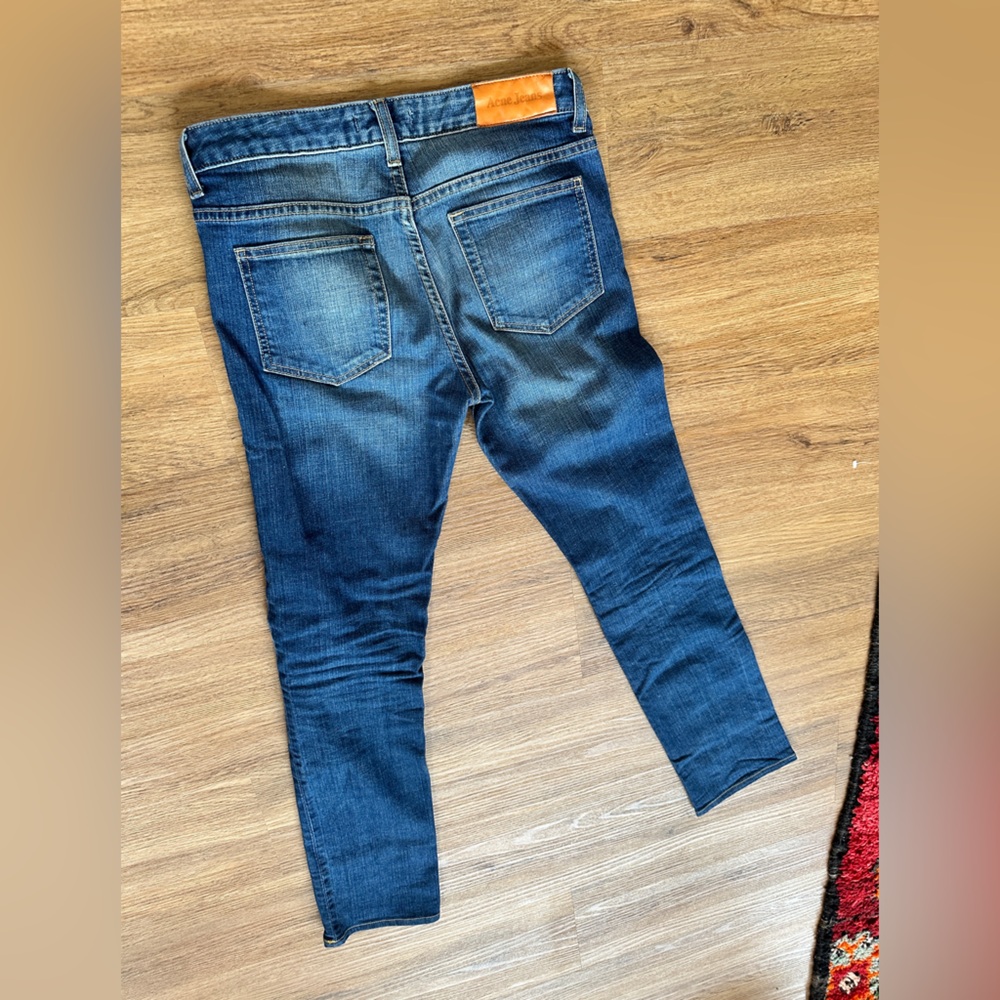 ACNE Jeans Blue Denim Straight Leg Ankle size 26 - Picture 6 of 6